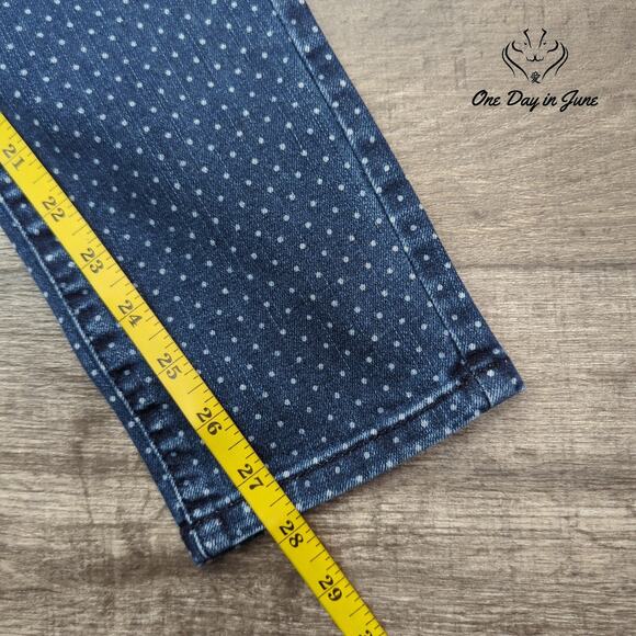 Lauren Conrad Polka Dot Ankle Jeans Size 4 - Picture 5 of 6